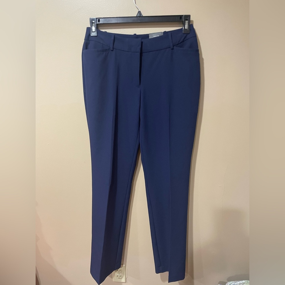 Worthington Women's Navy Straight Leg Pants